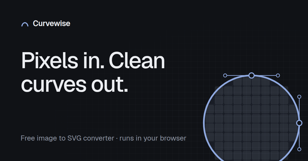 Curvewise: free image to SVG converter